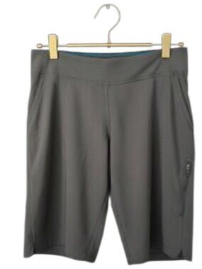 Columbia Gray Omni‑Shield Pull‑On Shorts Zip Pocket Women’s Small EUC